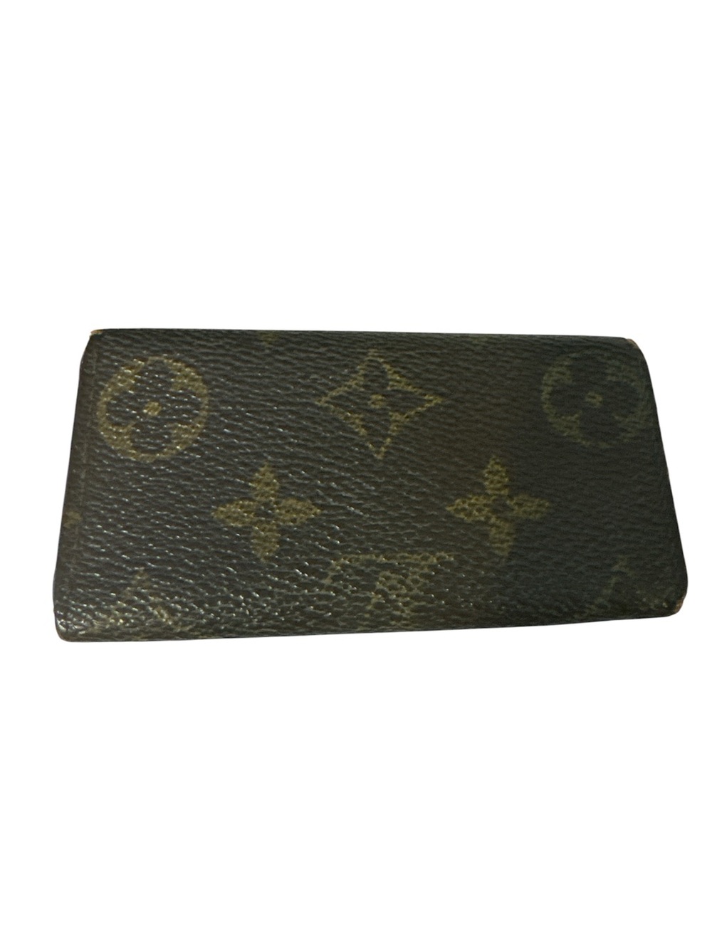 Louis Vuitton Monogram Canvas Key Pouch - Brown with Gold Accent good cond - Picture 2 of 7